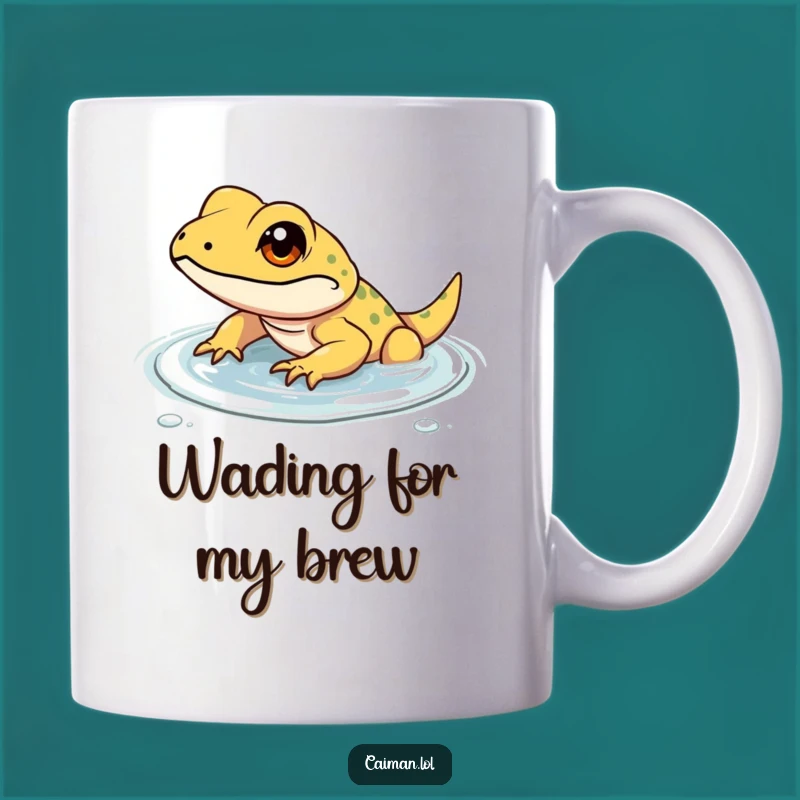 Funny Determined Lizard Mug: A Goal-Oriented Reptile's Journey, A Funny Gift