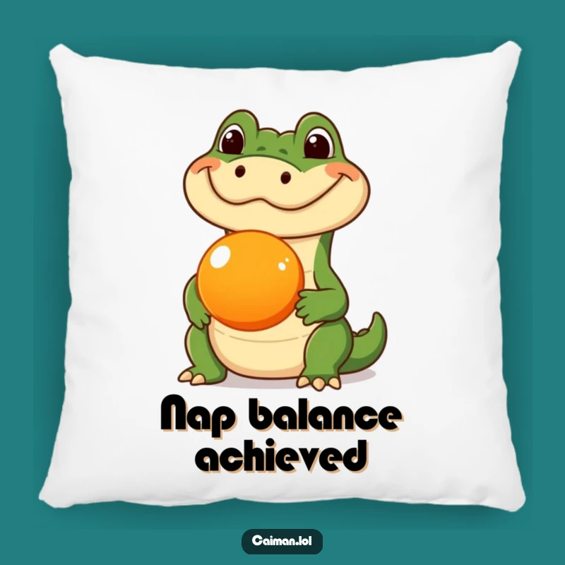 Funny Caiman Fruit Pillow Pal: Soft & Humorous Reptile Cushion Gift
