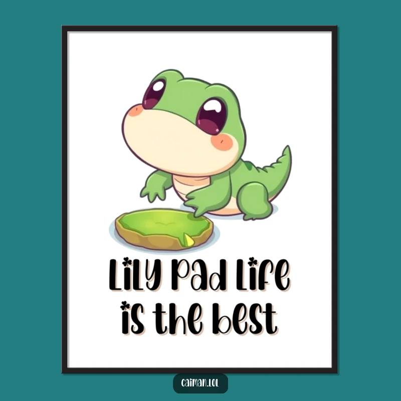 Funny Free Printable Wall Art: Chubby Reptile, Humorous Downloadable Decor!
