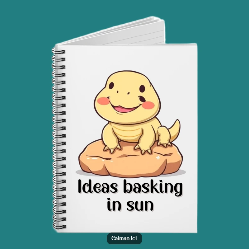 Funny Smiling Lizard Notebook: Jot Down Ideas with This Cheerful Reptile's Wit
