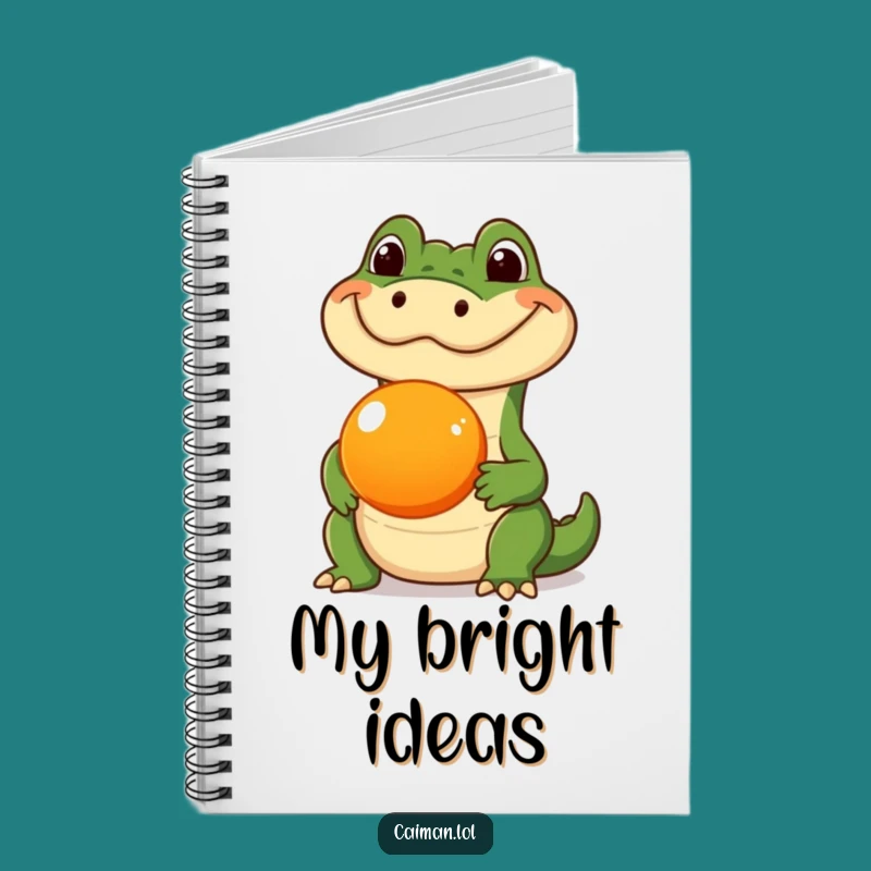Funny Caiman Fruit Trick Notebook: Humorous Reptile Journal Gift