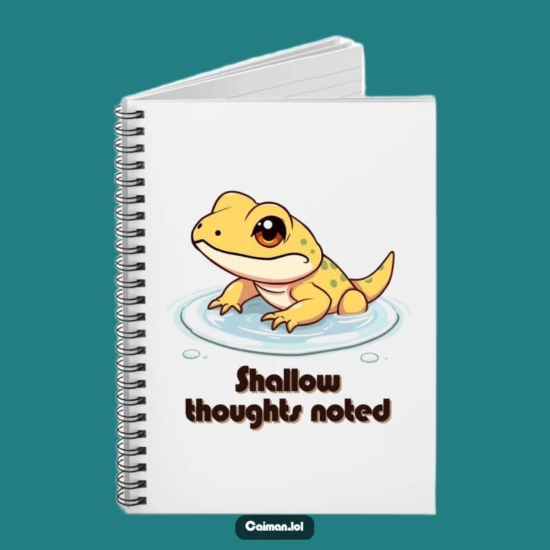 Funny Determined Lizard Notebook: Write Your Goals with This Focused Reptile